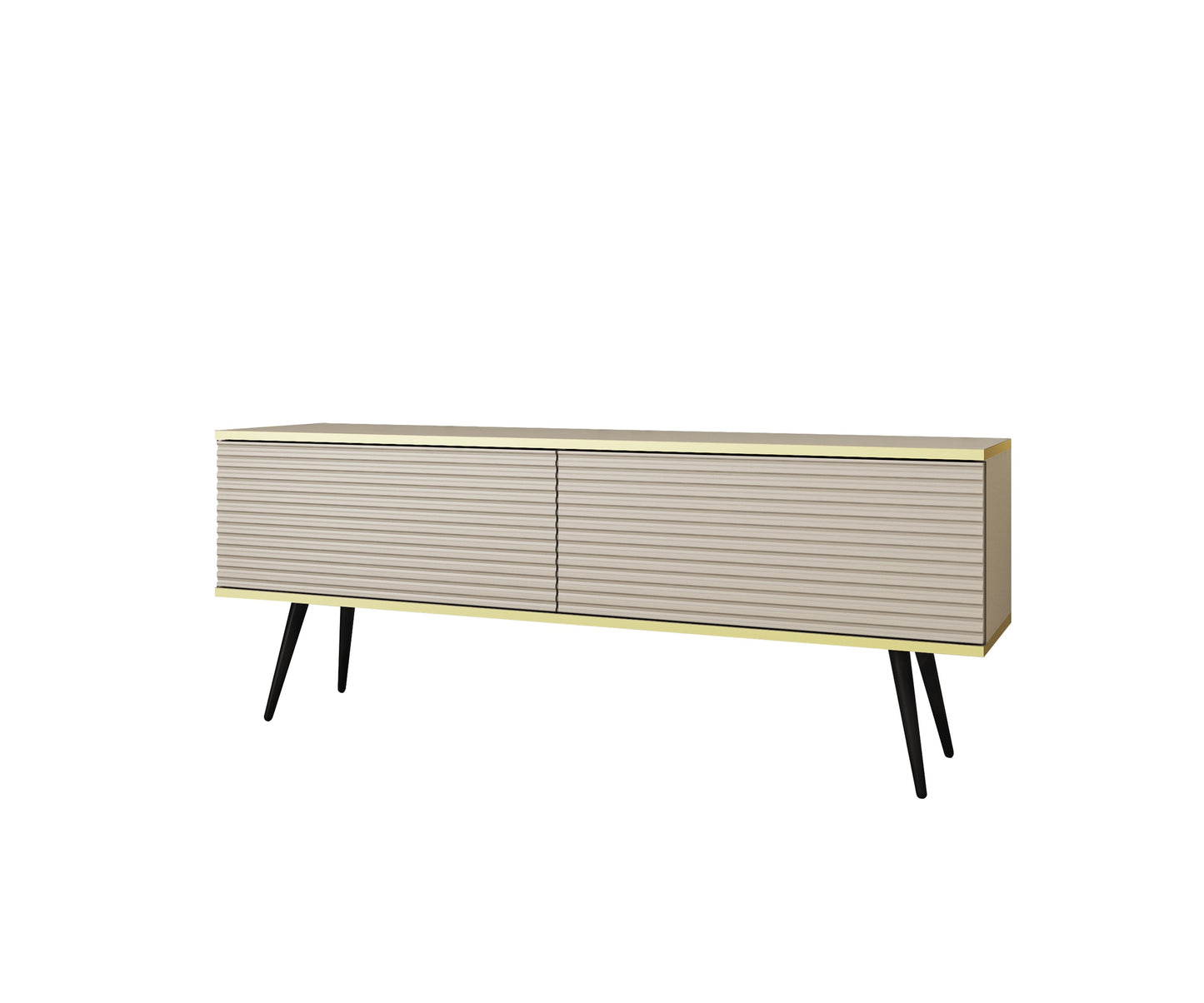 RTV skapis O2  rievota priekšpuse 135/30/32 cm bēšs - N1 Home