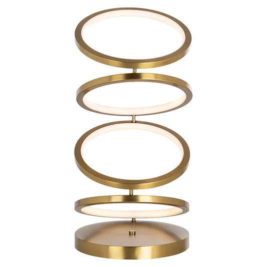 Galda lampa Richmond Interiors Jaimin 53/25/25 cm zelts - N1 Home