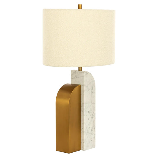 Galda lampa Richmond Interiors Liliana 74/32/43,5 cm bēšs/zelts - N1 Home