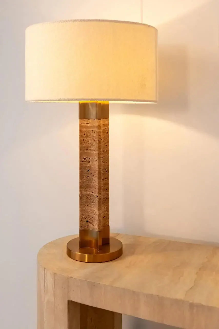 Galda lampa Richmond Interiors Aaliyah 79/42/42 cm bēšs - N1 Home