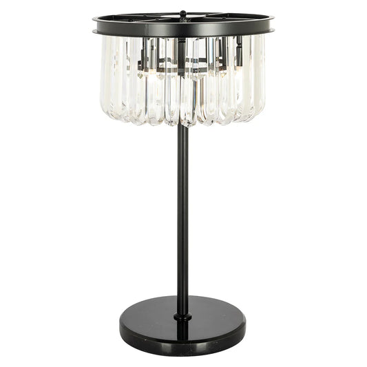 Galda lampa Richmond Interiors Bessy 70/40/40 cm melns - N1 Home