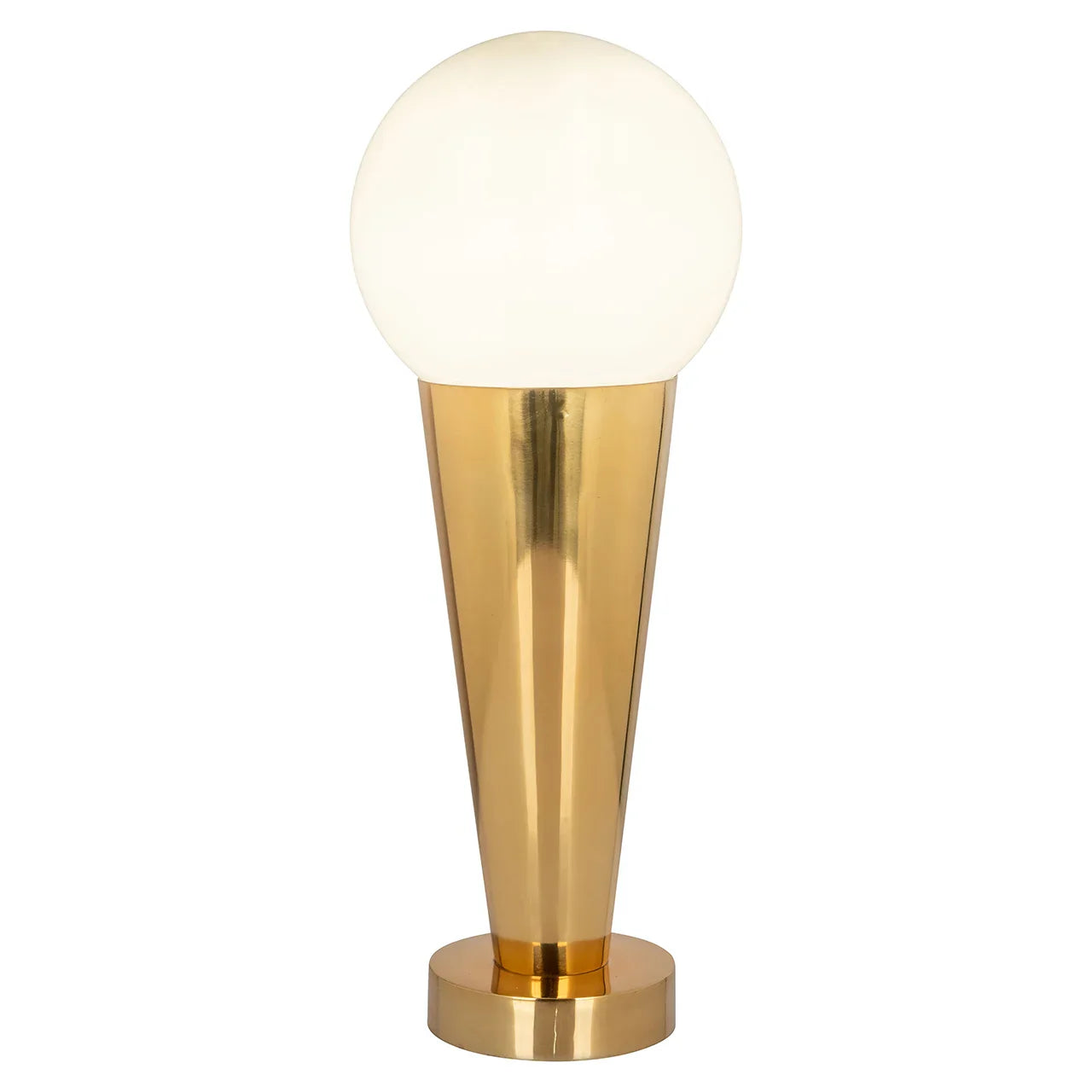 Galda lampa Richmond Interiors Cone 51/18/18 cm zelts - N1 Home