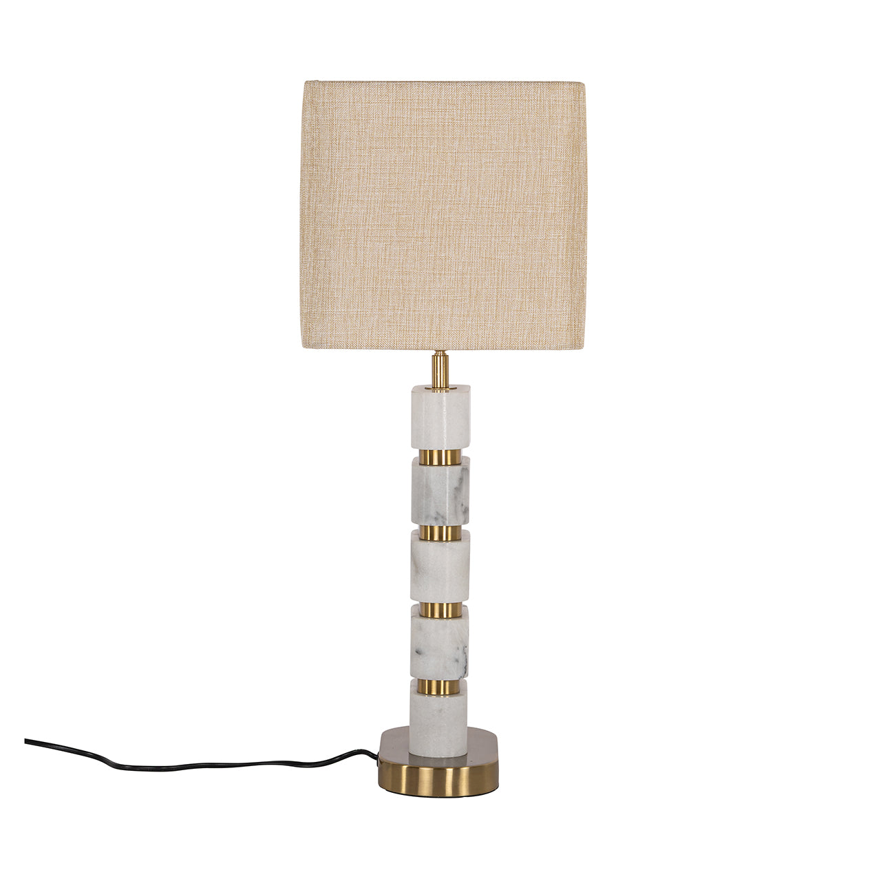 Galda lampa Richmond Interiors Lenore 64/40/24 cm zelts/balts - N1 Home