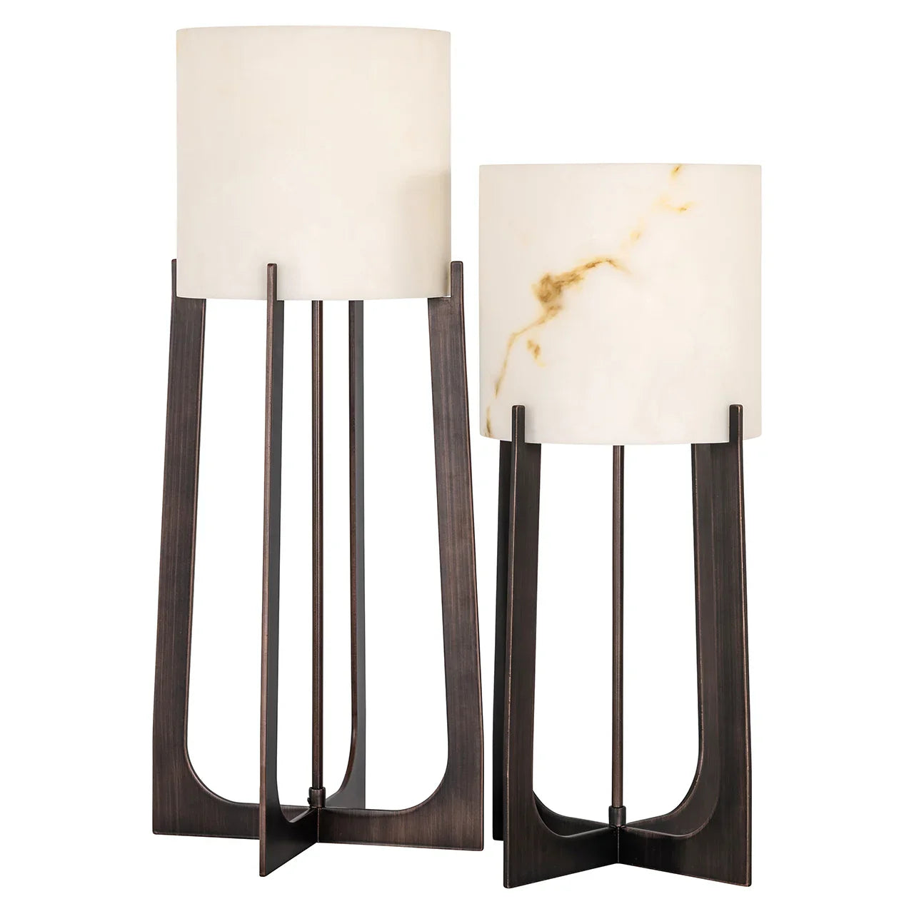 Galda lampa Richmond Interiors Loura big 68/29/29 cm bronza - N1 Home