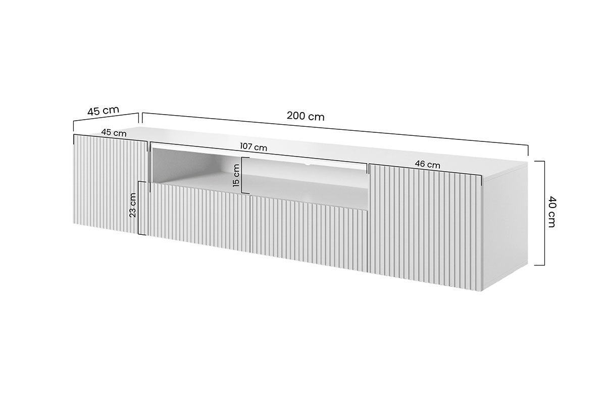 AUSTIN RTV kumode 200/40/45 balts - N1 Home
