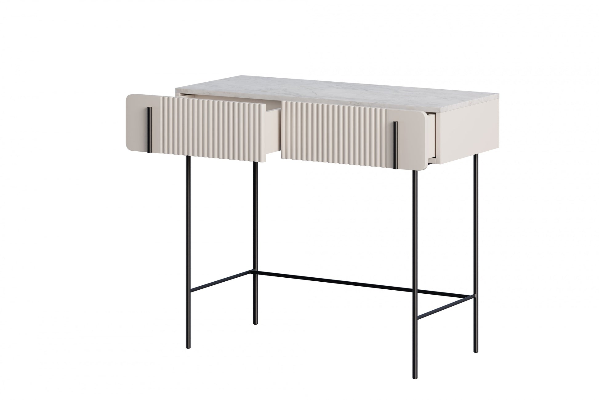 Konsole Dersi 100/85/42 cm kašmirs/melns - N1 Home