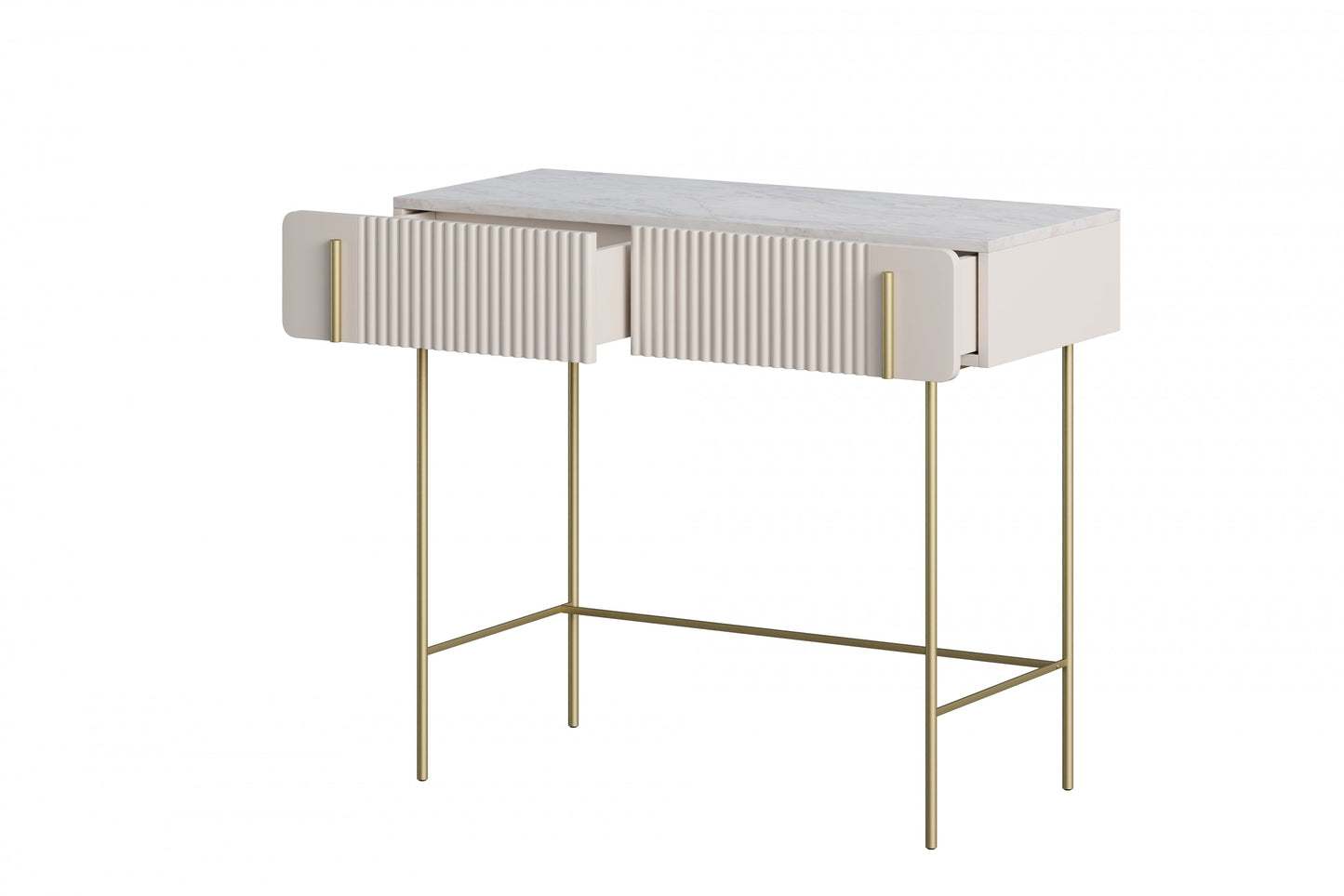 Konsole Dersi 100/85/42 cm kašmirs/zelts - N1 Home