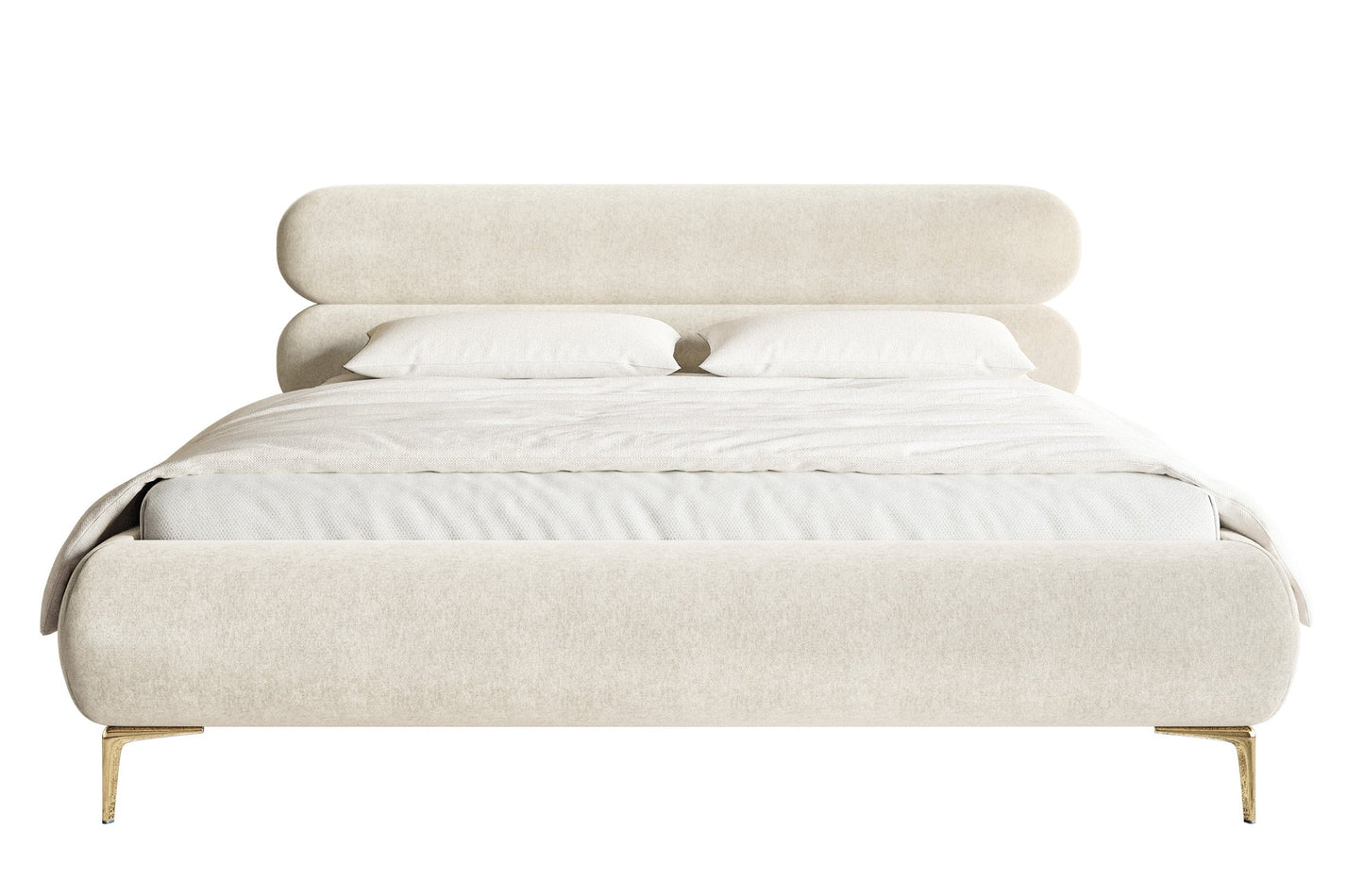Gulta  Loure 140/160/180x200 cm Amon 18/zelts kājas - N1 Home