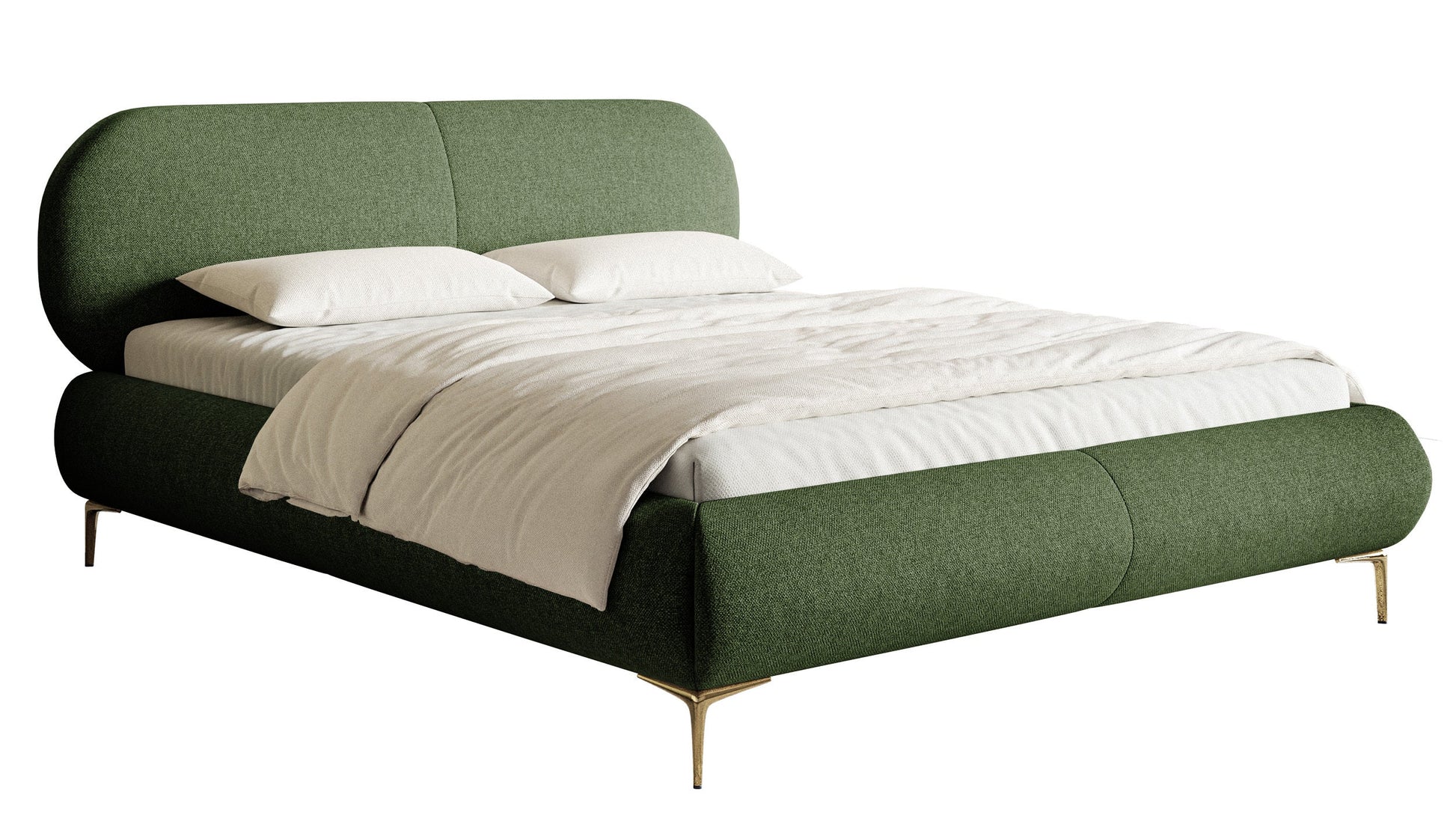 Gulta ar konteineru Valeo 140/160/180x 200 cm Toronto 13 (Lech), zelta kājas - N1 Home