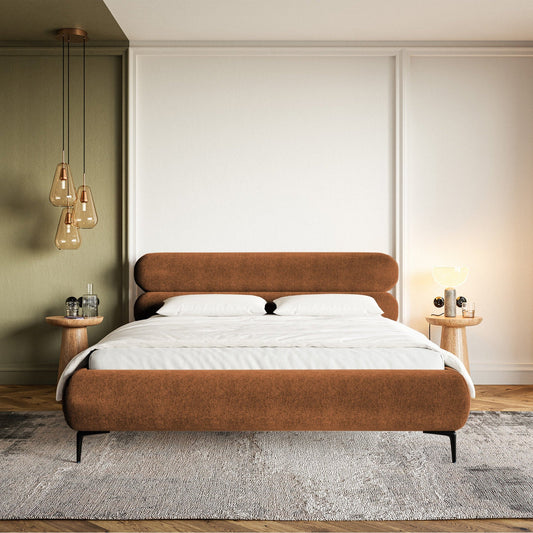Gulta  Loure 140/160/180x200 cm Amon 24/melns kājas - N1 Home