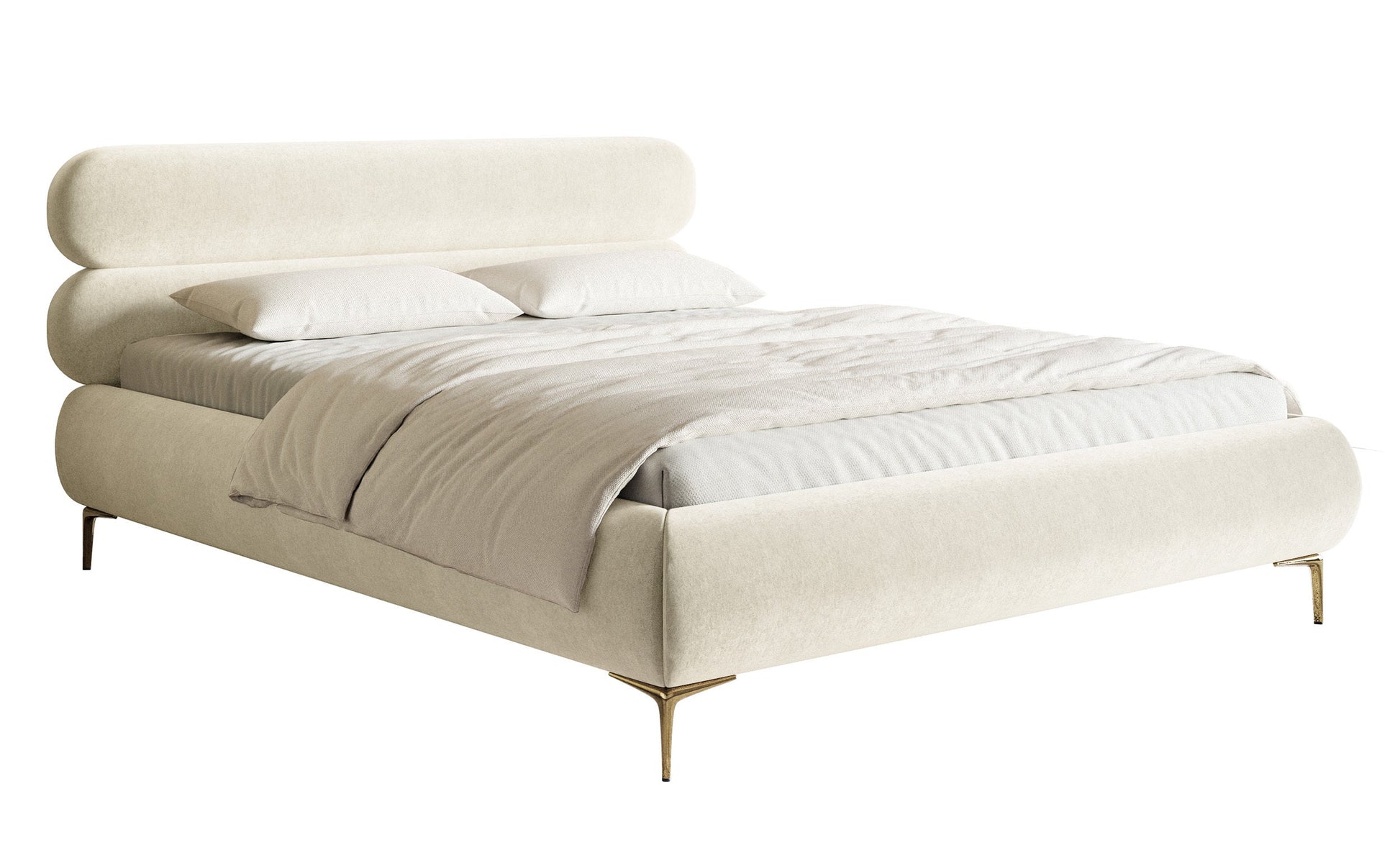 Gulta  Loure 140/160/180x200 cm Amon 18/zelts kājas - N1 Home