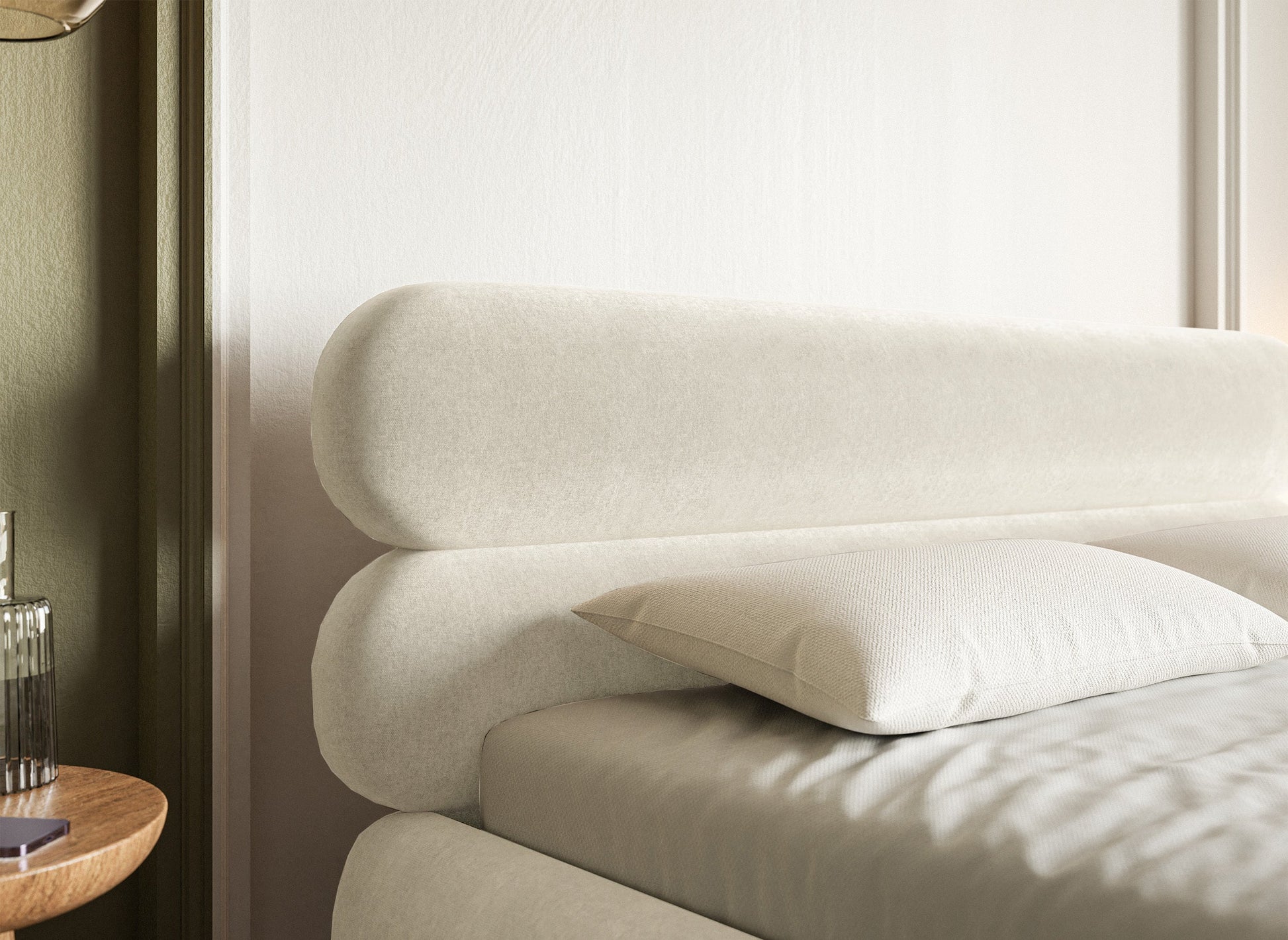 Gulta  Loure 140/160/180x200 cm Amon 18/zelts kājas - N1 Home
