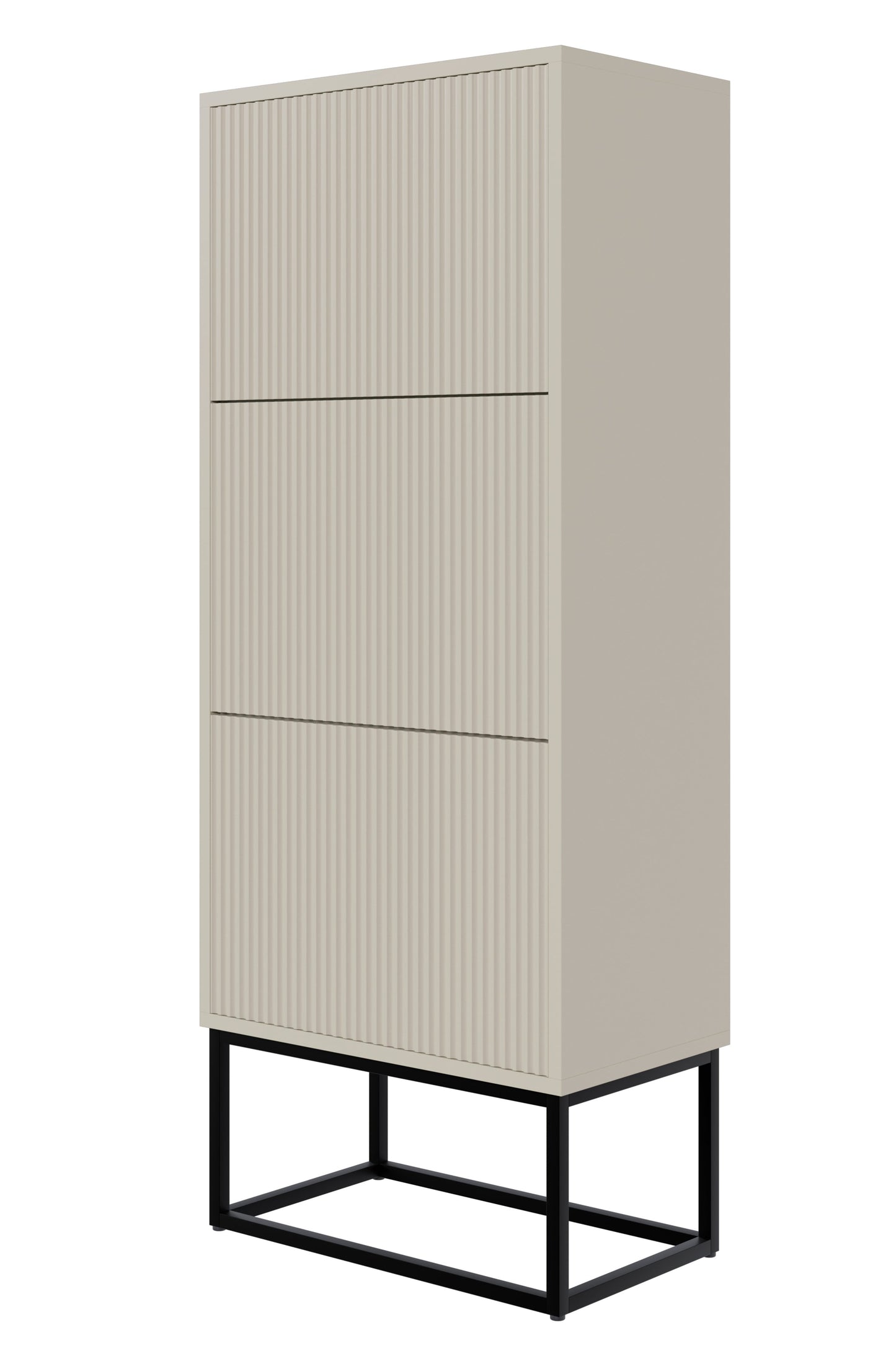 Apavu skapis Velda 50/30/125 cm bēšs/melns