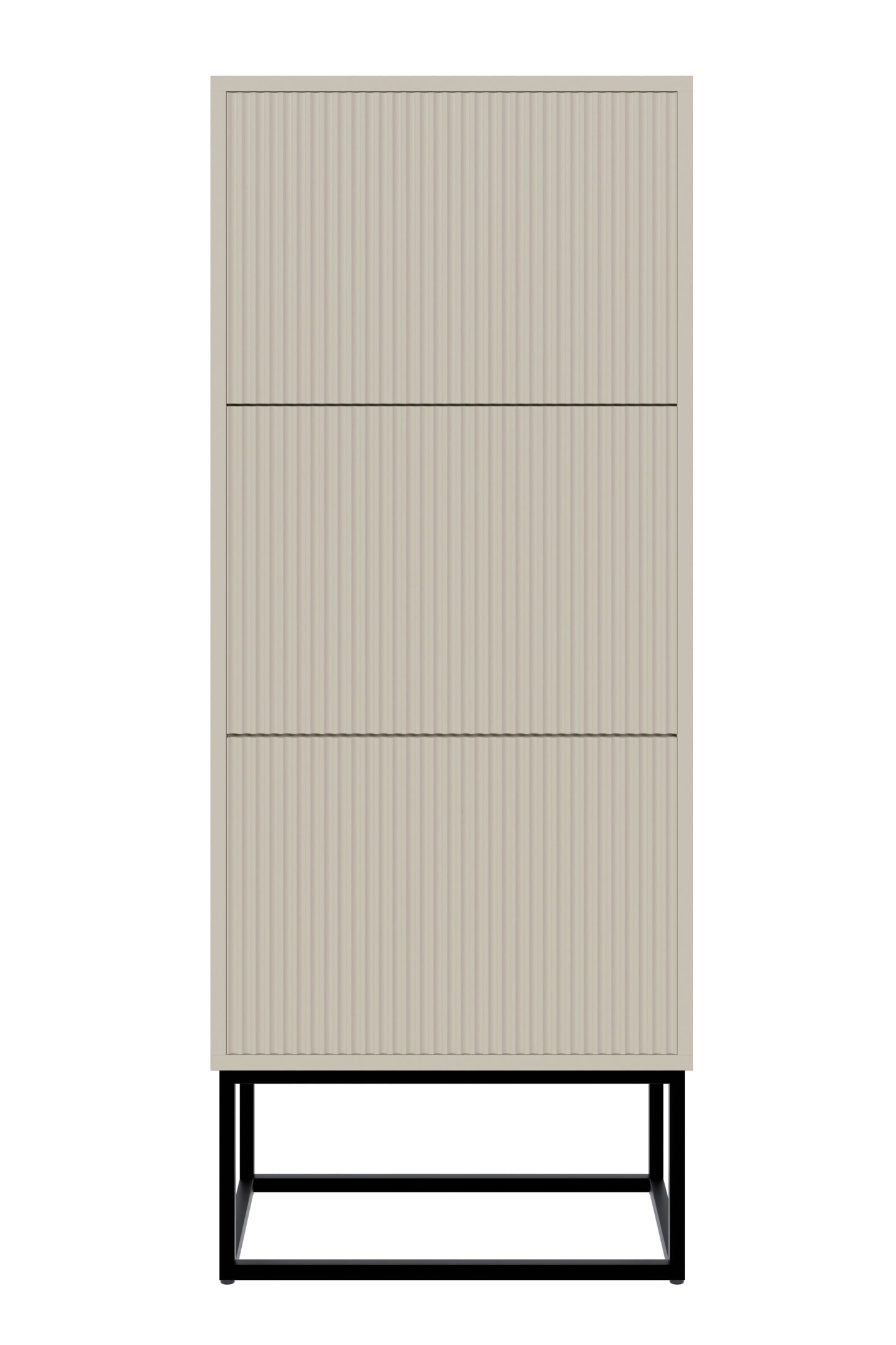 Apavu skapis Velda 50/30/125 cm bēšs/melns