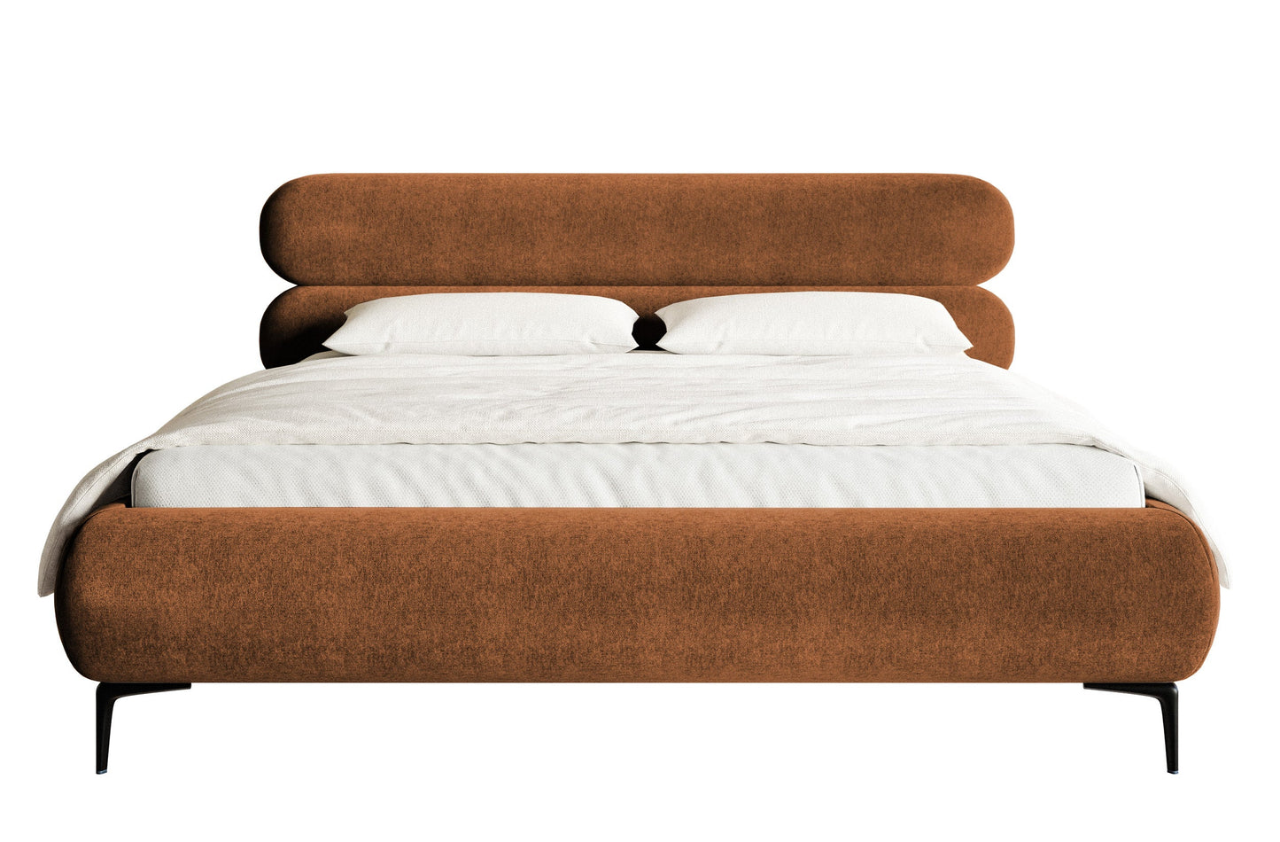 Gulta  Loure 140/160/180x200 cm Amon 24/melns kājas - N1 Home
