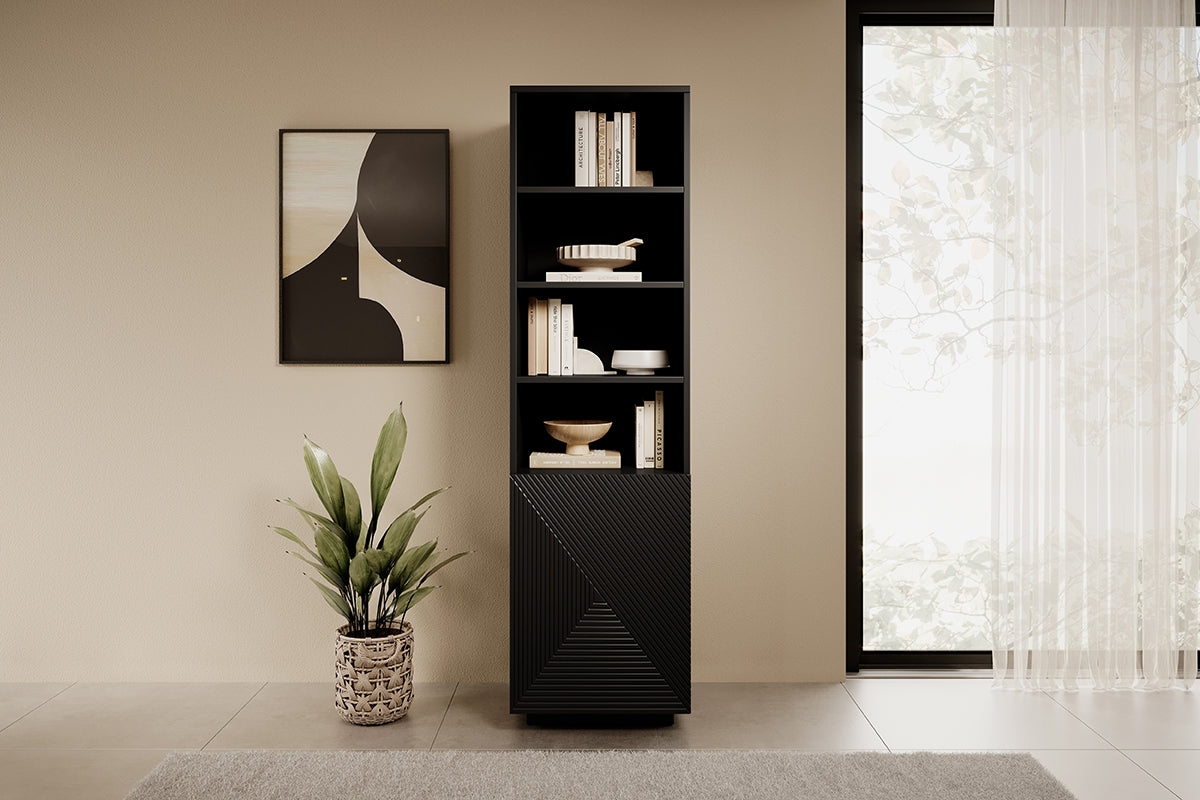 Skapis OSLO 180/43/50 melns - N1 Home