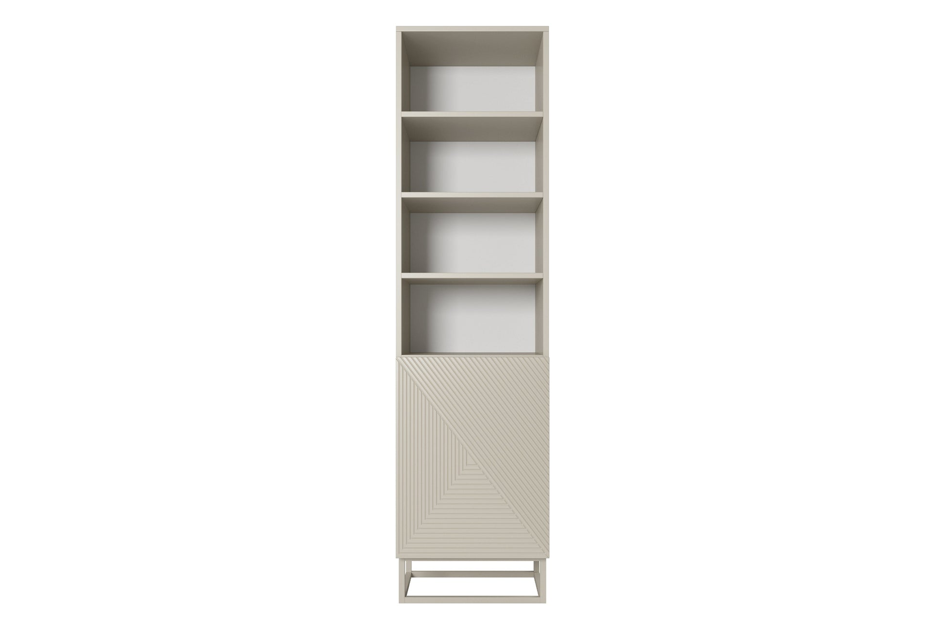Skapis OSLO uz metāla kājām 190/43/50 cm kašmirs/kašmirs - N1 Home