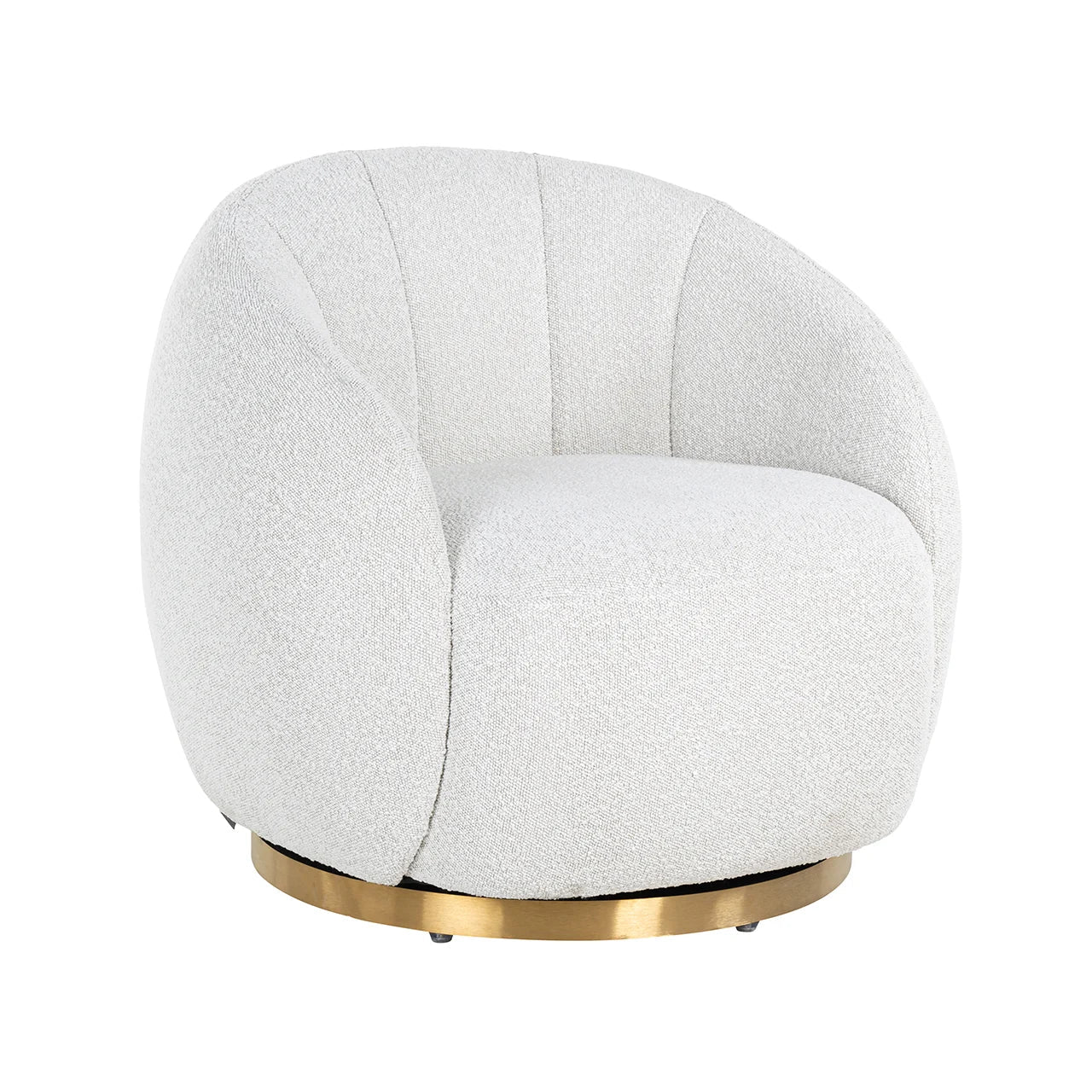 Grozāmais atpūtas krēsls Jago Richmond Interiors 75/80/80 cm Copenhagen 900 Bouclé White - N1 Home
