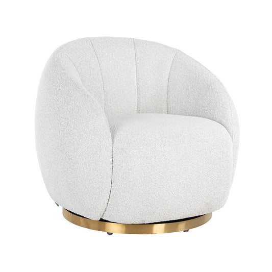 Grozāmais atpūtas krēsls Jago Richmond Interiors 75/80/80 cm Copenhagen 900 Bouclé White - N1 Home