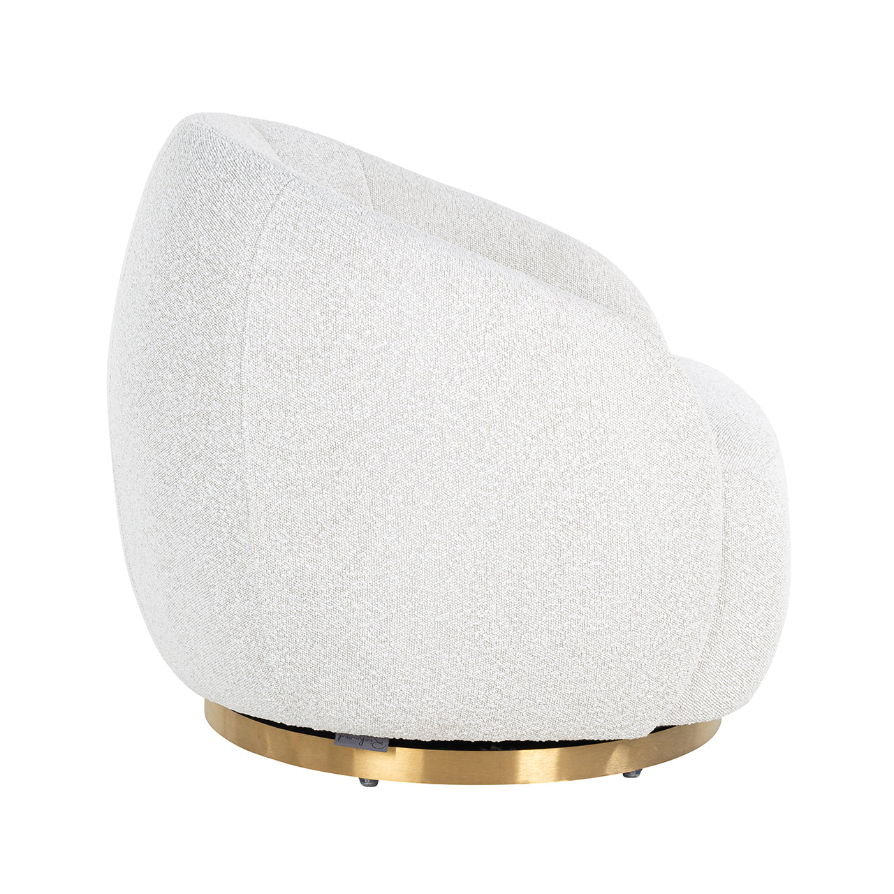 Grozāmais atpūtas krēsls Jago Richmond Interiors 75/80/80 cm Copenhagen 900 Bouclé White - N1 Home