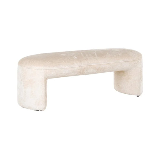 Soliņš Fargo Richmond Interiors 42/120/45 cm Bergen 900 white chenille - N1 Home