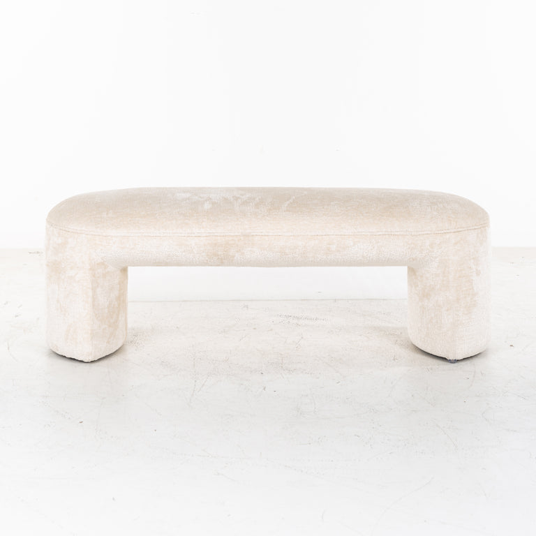 Soliņš Fargo Richmond Interiors 42/120/45 cm Bergen 900 white chenille - N1 Home