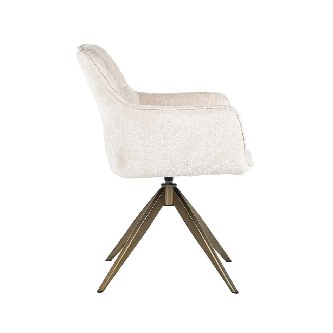 Krēsls Aline FR  Richmond Interiors 82/59/61 cm white chenille - N1 Home