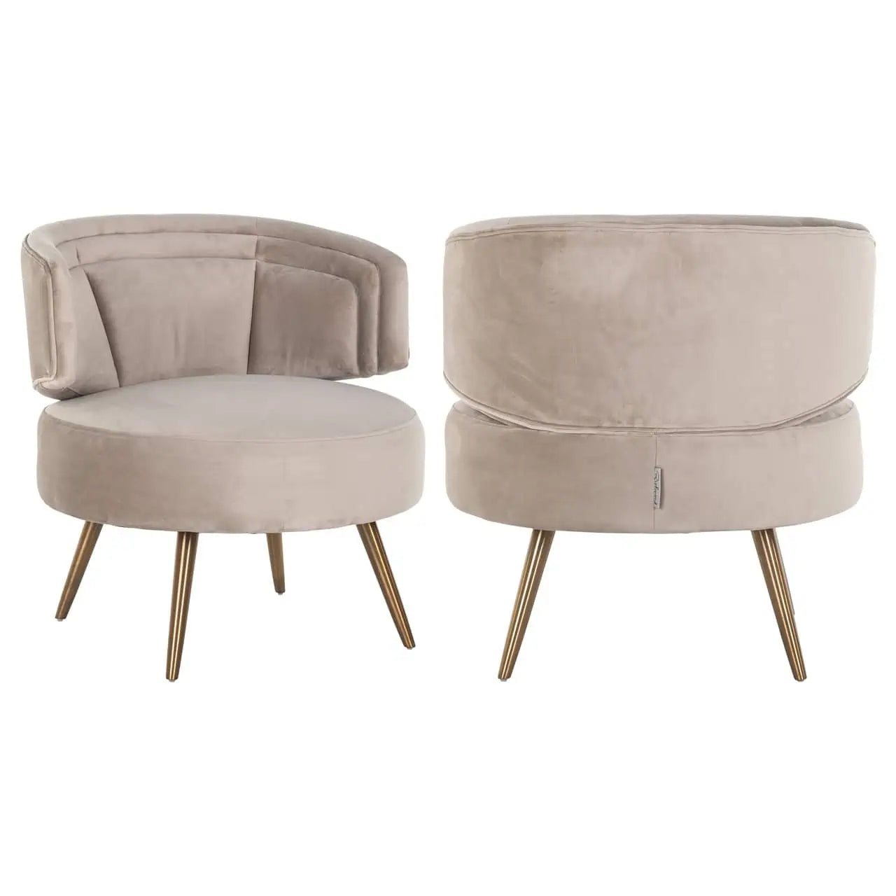 Krēsls Hazel Richmond Interiors 73/71/73 cm khaki velvet - N1 Home