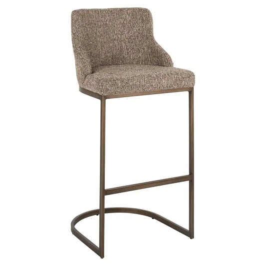 Bāra krēsls Bolton  (Set of 2) Richmond Interiors 103/48/48 cm brown tweed - N1 Home