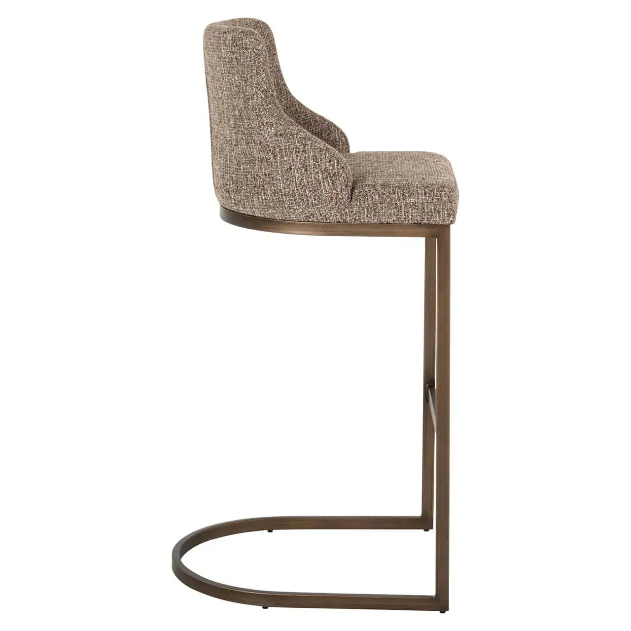 Bāra krēsls Bolton  (Set of 2) Richmond Interiors 103/48/48 cm brown tweed - N1 Home