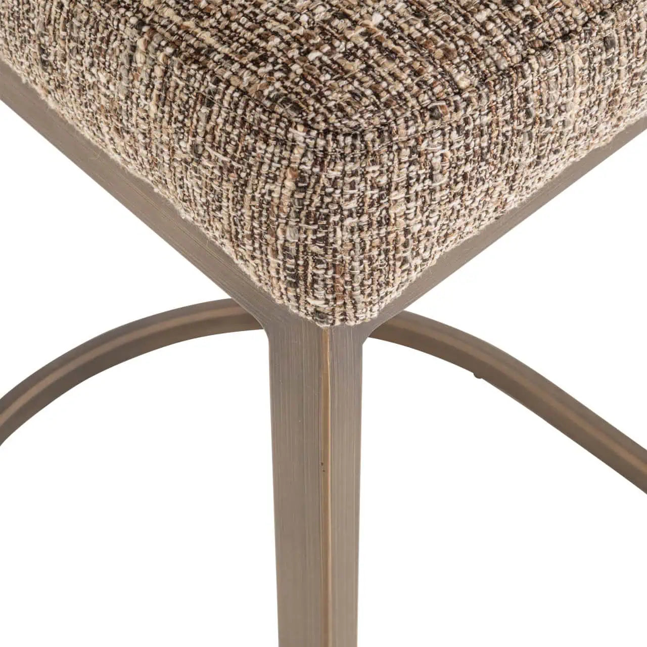 Bāra krēsls Bolton  (Set of 2) Richmond Interiors 103/48/48 cm brown tweed - N1 Home