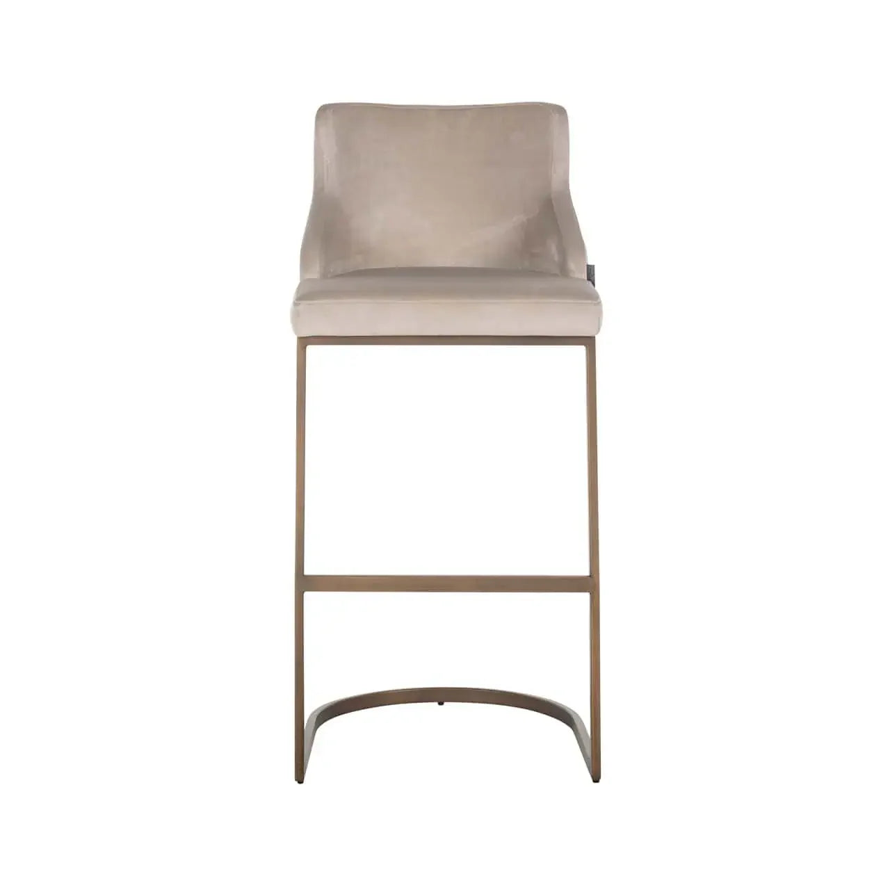 Bāra krēsls Bolton (Set of 2) Richmond Interiors 103/48/48 cm khaki velvet brushed gold - N1 Home