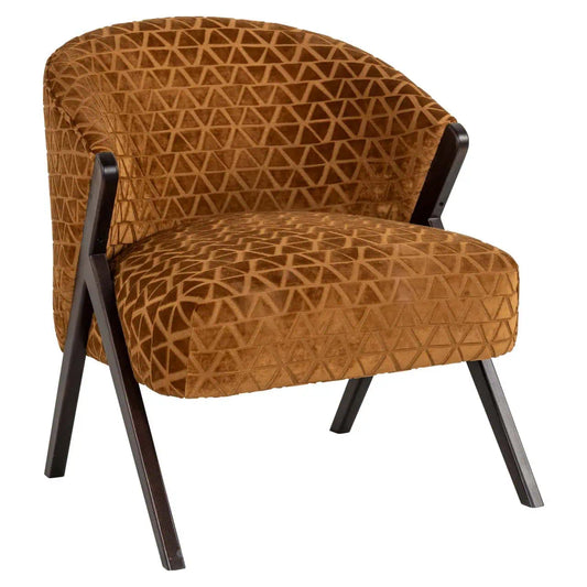 Krēsls Mia Richmond Interiors 75/66/70 cm old gold triangle - N1 Home