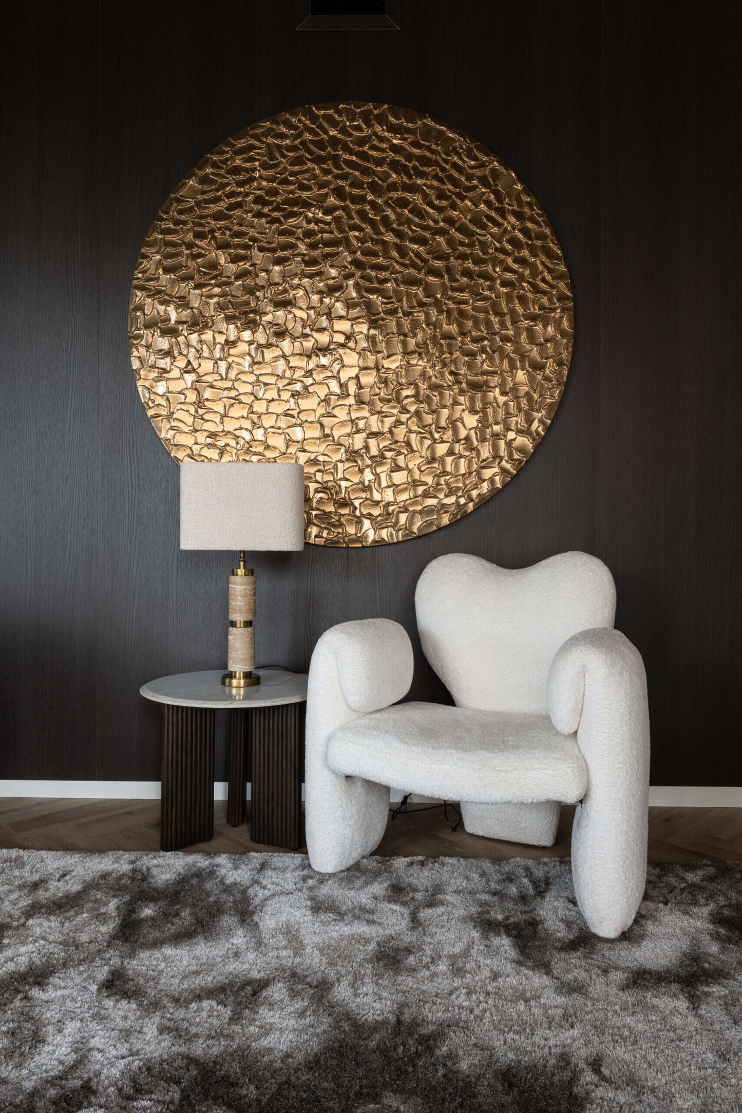 Galda lampa Lis Richmond Interiors 12/12/36,5 cm zelts