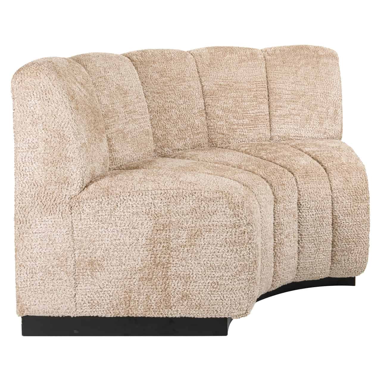 Ēdamistabas sols Hillpark round corner Richmond Interiors 90/170/115 cm lovely beige - N1 Home