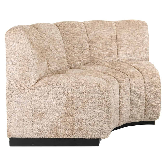 Ēdamistabas sols Hillpark round corner Richmond Interiors 90/170/115 cm lovely beige - N1 Home