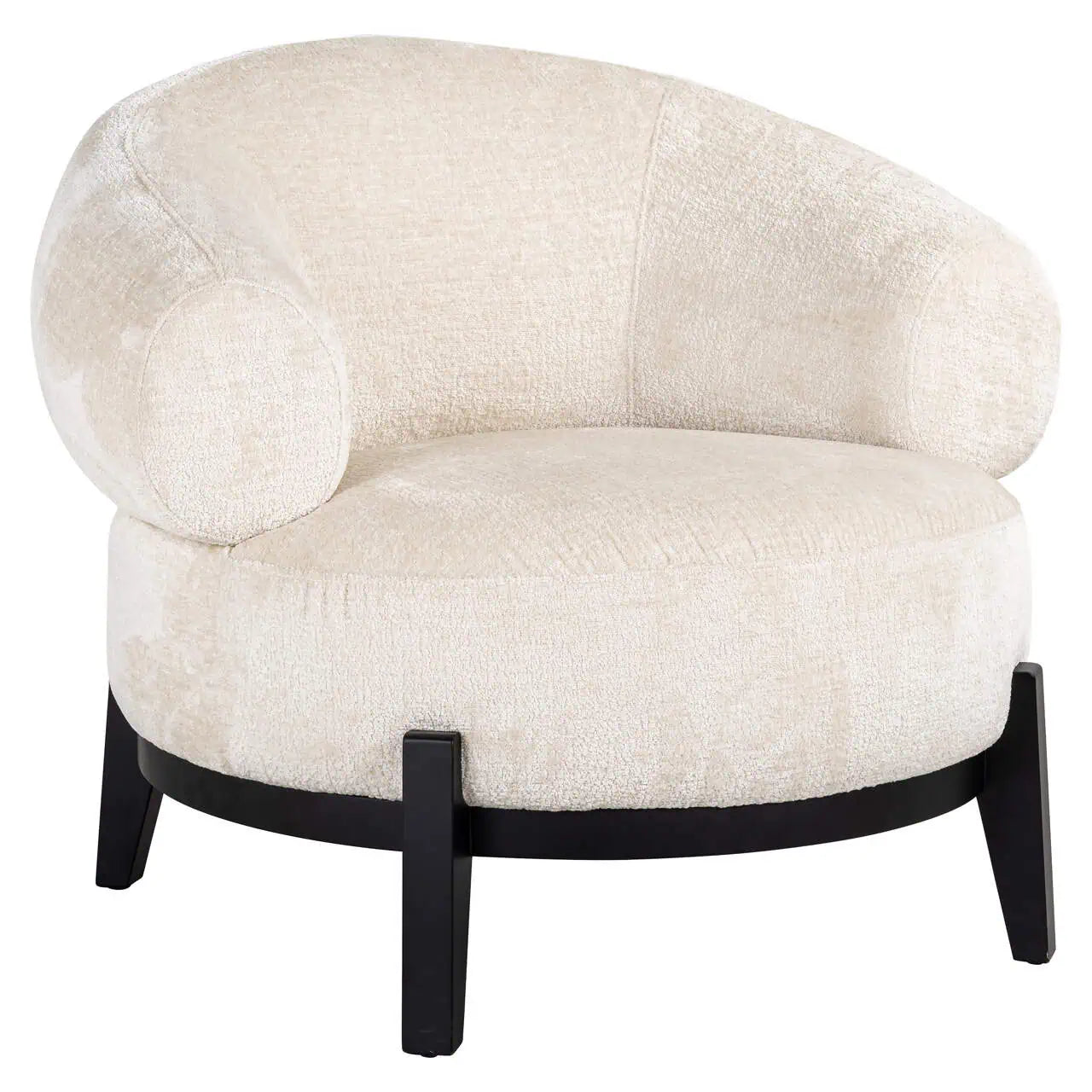 Krēsls Montana Richmond Interiors 75/88/84,5 cm  white chenille - N1 Home