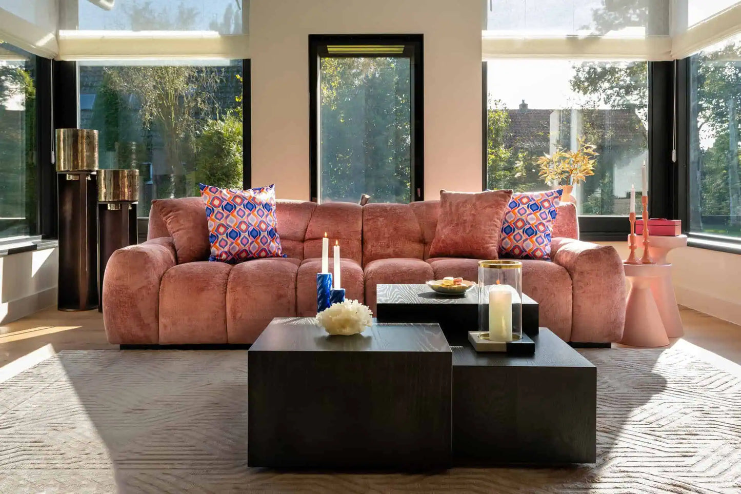 Kafijas galds Lennox dark coffee Richmond Interiors 39/100/100 cm tumši brūns - N1 Home