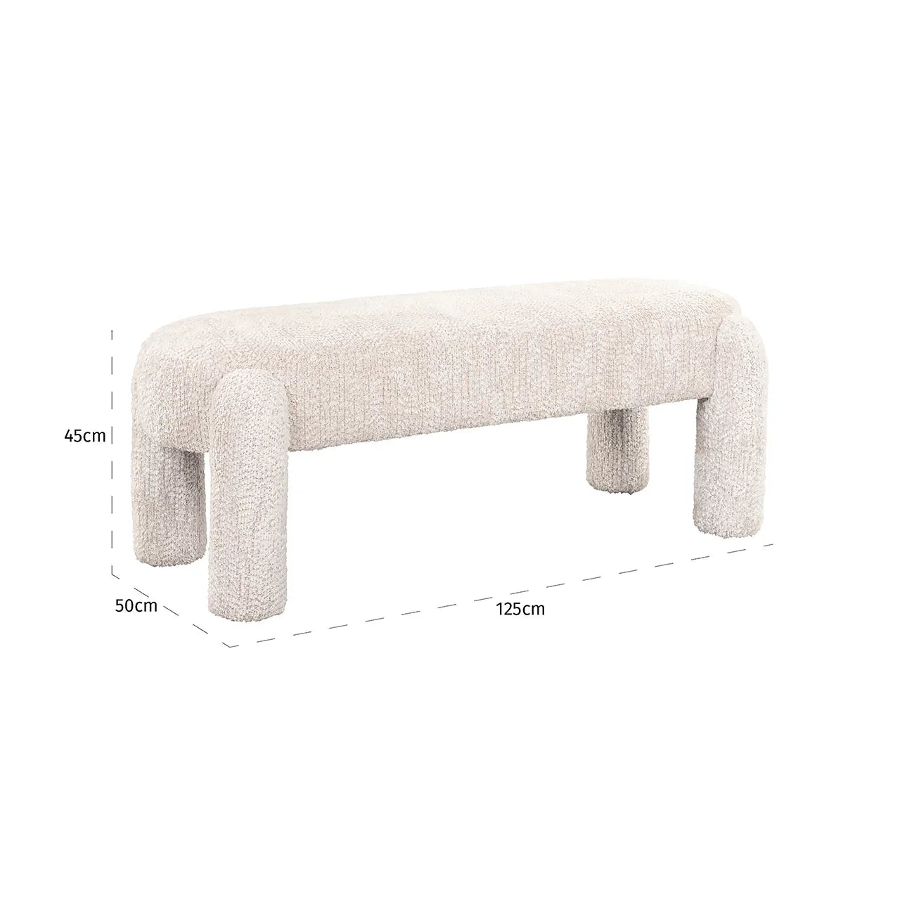 Sols Holly Richmond Interiors 45/125/50 cm Be Lovely 11 Cream - N1 Home