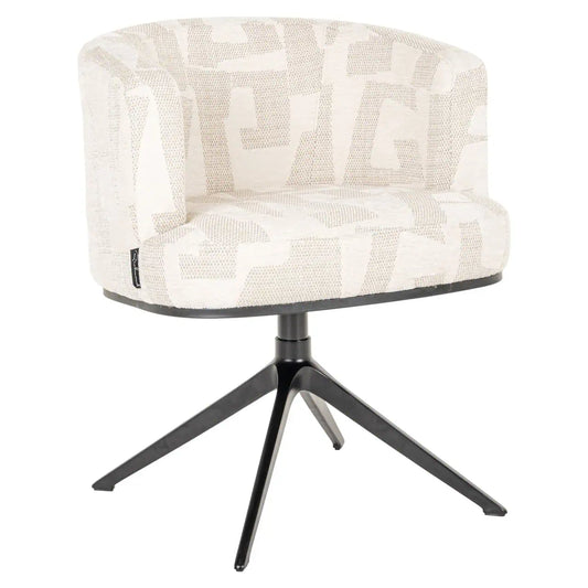 Krēsls Cheyenne Richmond Interiors 77/65/64 cm beige graffic - N1 Home