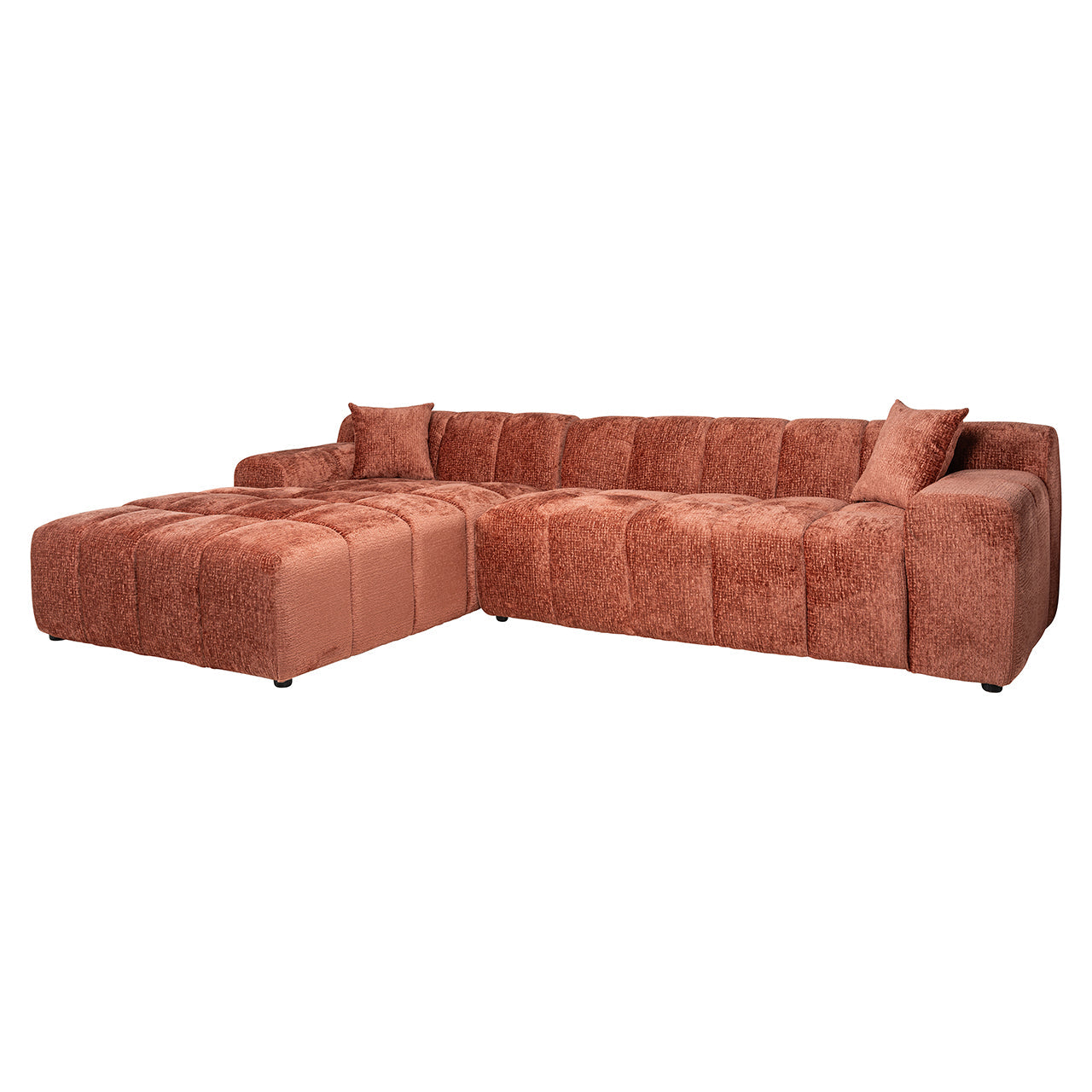 Dīvāns Cube Richmond Interiors 76/325/195 cm Fusion 92 Blush - N1 Home