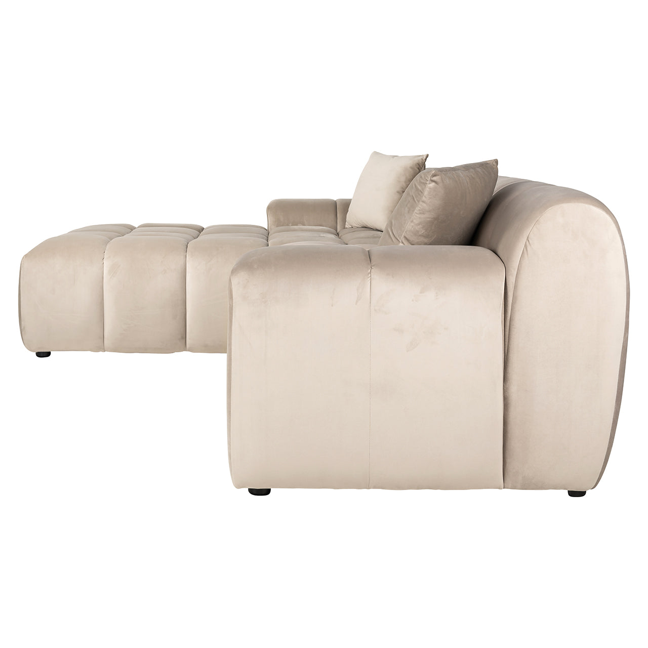 Dīvāns Cube Richmond Interiors 76/325/195 cm Quartz Khaki 903 - N1 Home