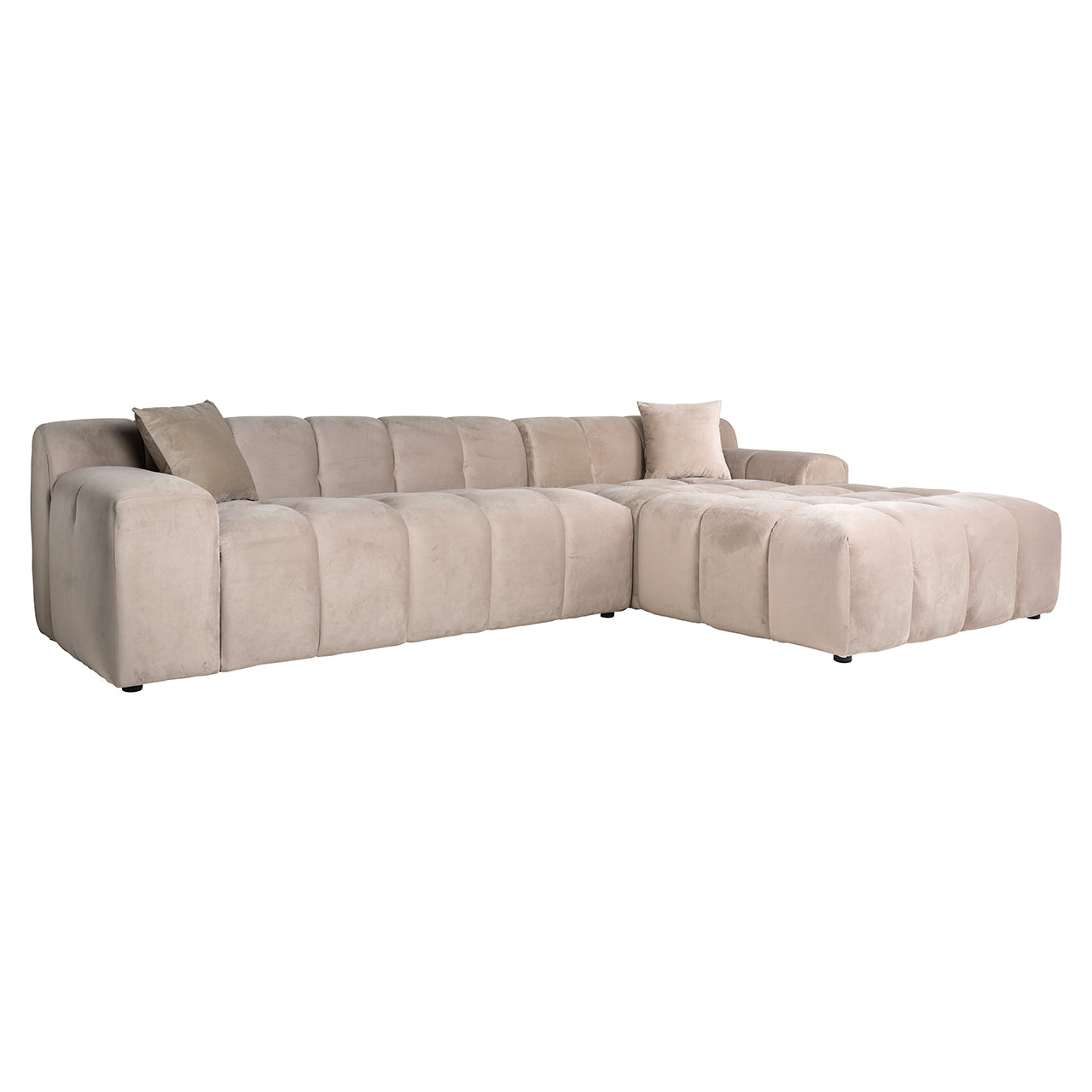 Dīvāns Cube Richmond Interiors 76/325/195 cm Quartz Khaki 903 - N1 Home