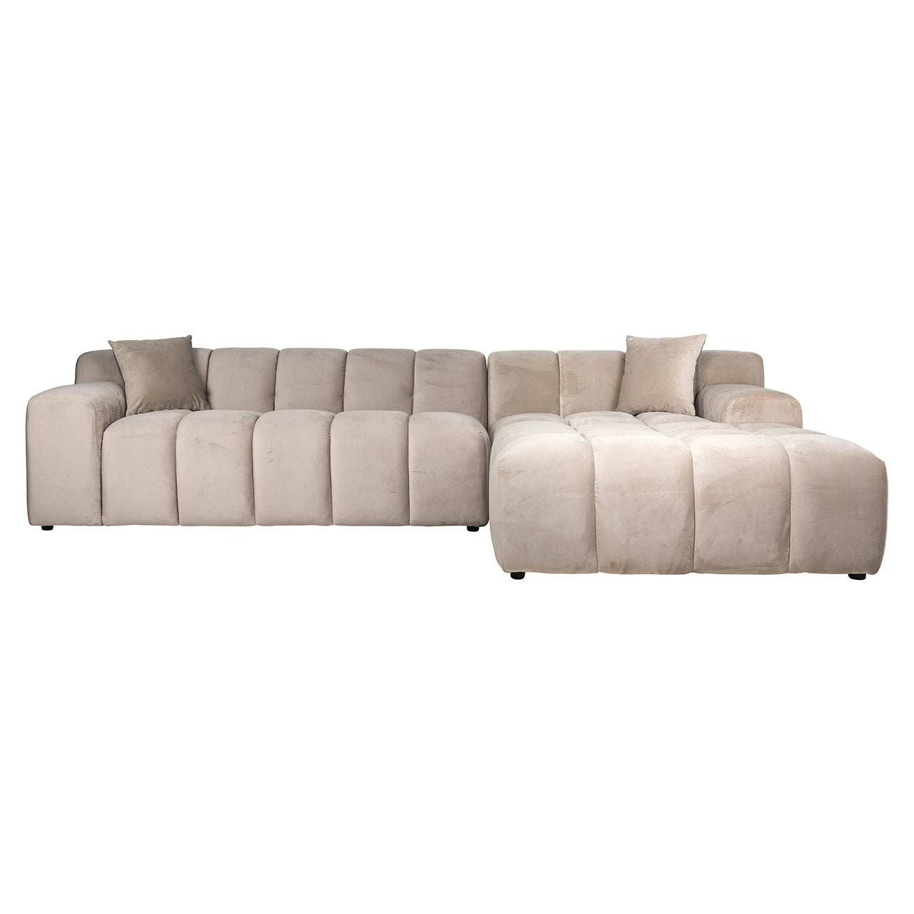 Dīvāns Cube Richmond Interiors 76/325/195 cm Quartz Khaki 903 - N1 Home