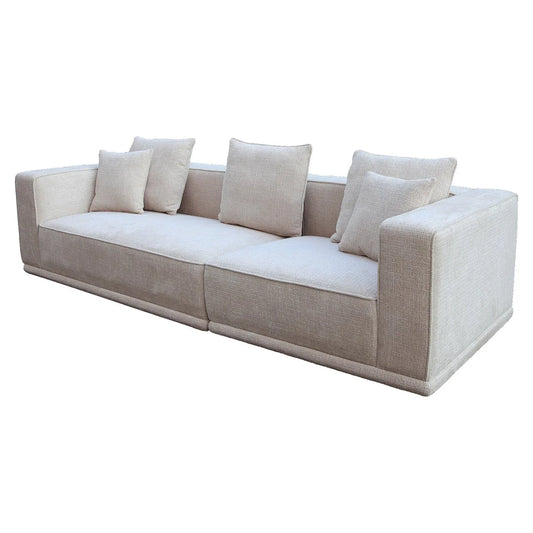 Dīvāns Lusso 3-vietīgs Richmond Interiors 68/277/102 cm Niagara 902 beige Chenille - N1 Home