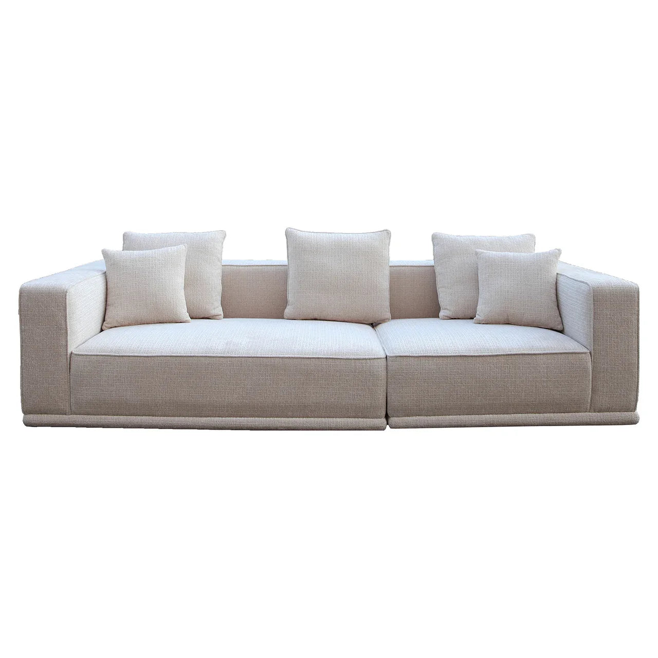 Dīvāns Lusso 3-vietīgs Richmond Interiors 68/277/102 cm Niagara 902 beige Chenille - N1 Home