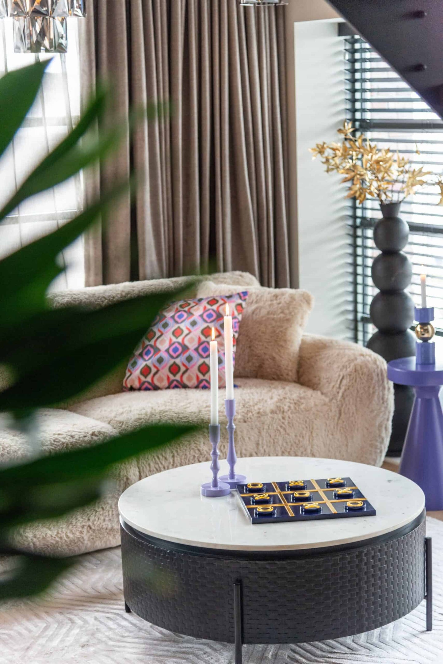 Svečturis Revan L Richmond Interiors 27/9/9/ cm purple - N1 Home