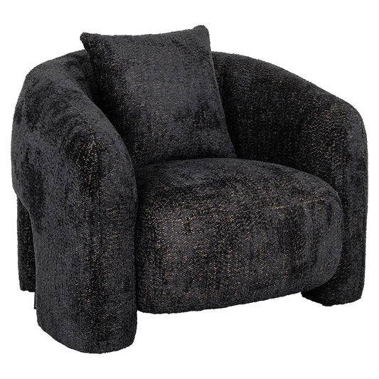 Atpūtas krēsls Milania Richmond Interiors 76/100/92 cm Be Lovely 17 Black - N1 Home