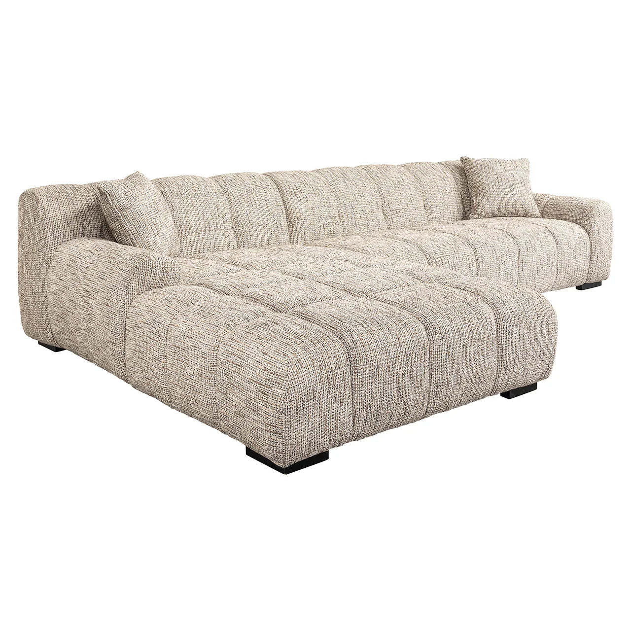 Dīvāns Hazel 3-vietīgs + dīvāns kreisajā pusē moderns dabisks Richmond Interiors  71/326/204 cmBe Trendy 01 Nature - N1 Home