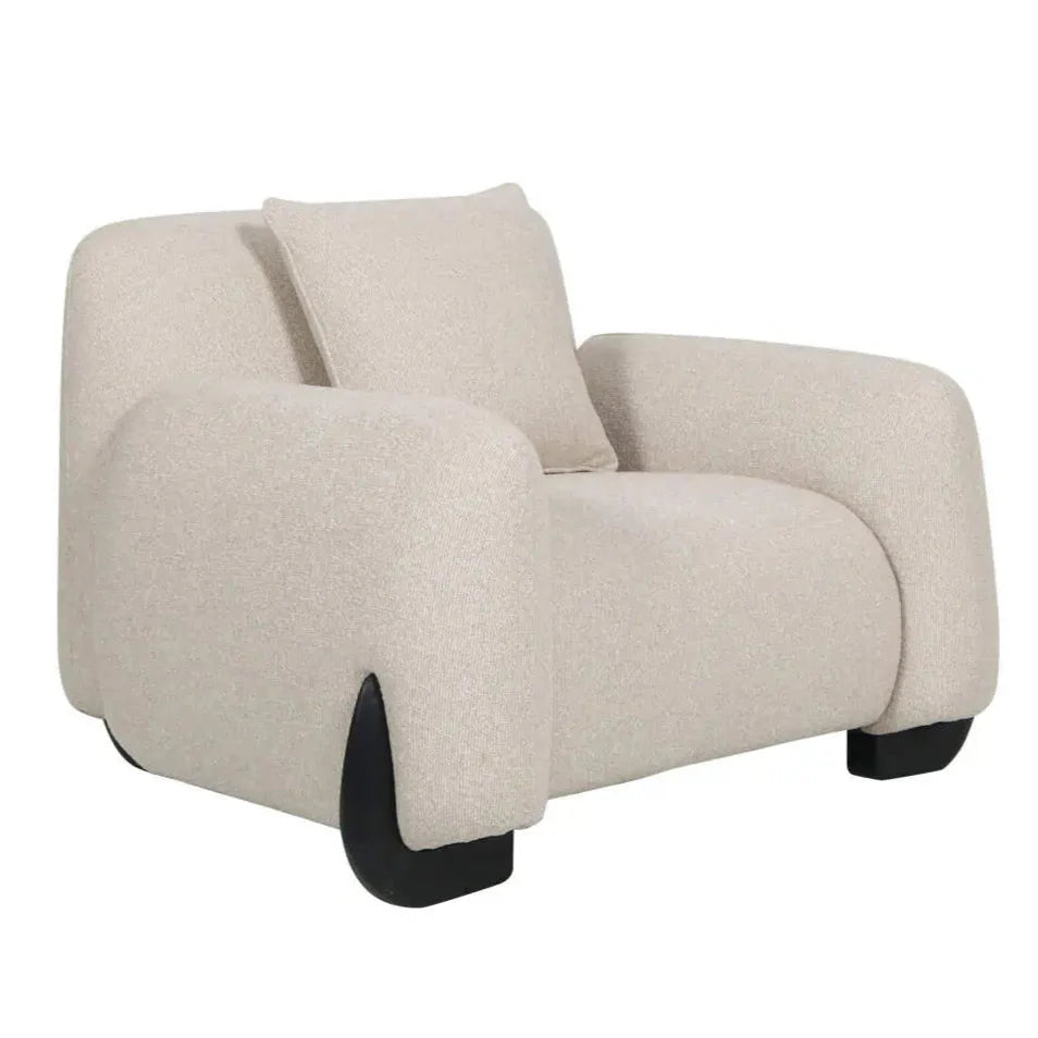 Krēsls Godiva biscotti Richmond Interiors 84/121/111 cm bēšs - N1 Home